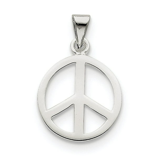 Peace Sign Pendant .925 Sterling Silver Charm Peace Sign Pendant .925 Sterling Silver Charm